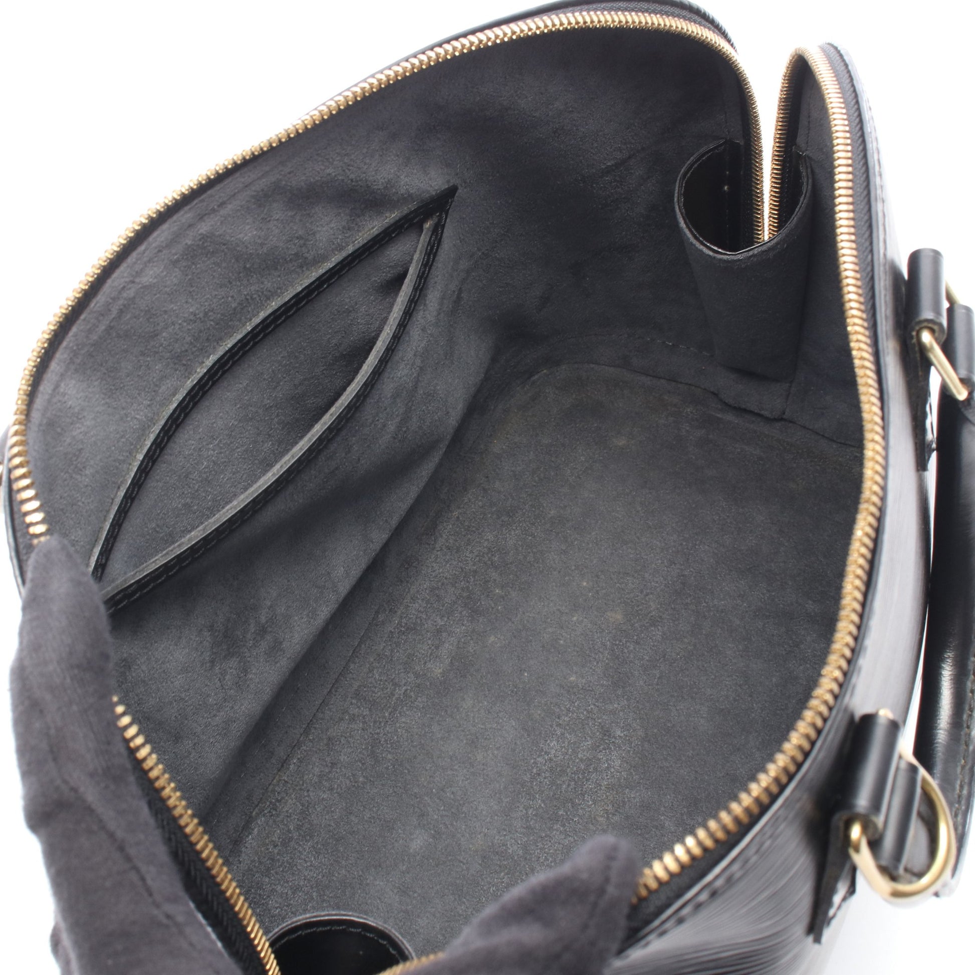 アルマ エピ ノワール ハンドバッグ レザー ブラック ルイヴィトン バッグ LOUIS VUITTON