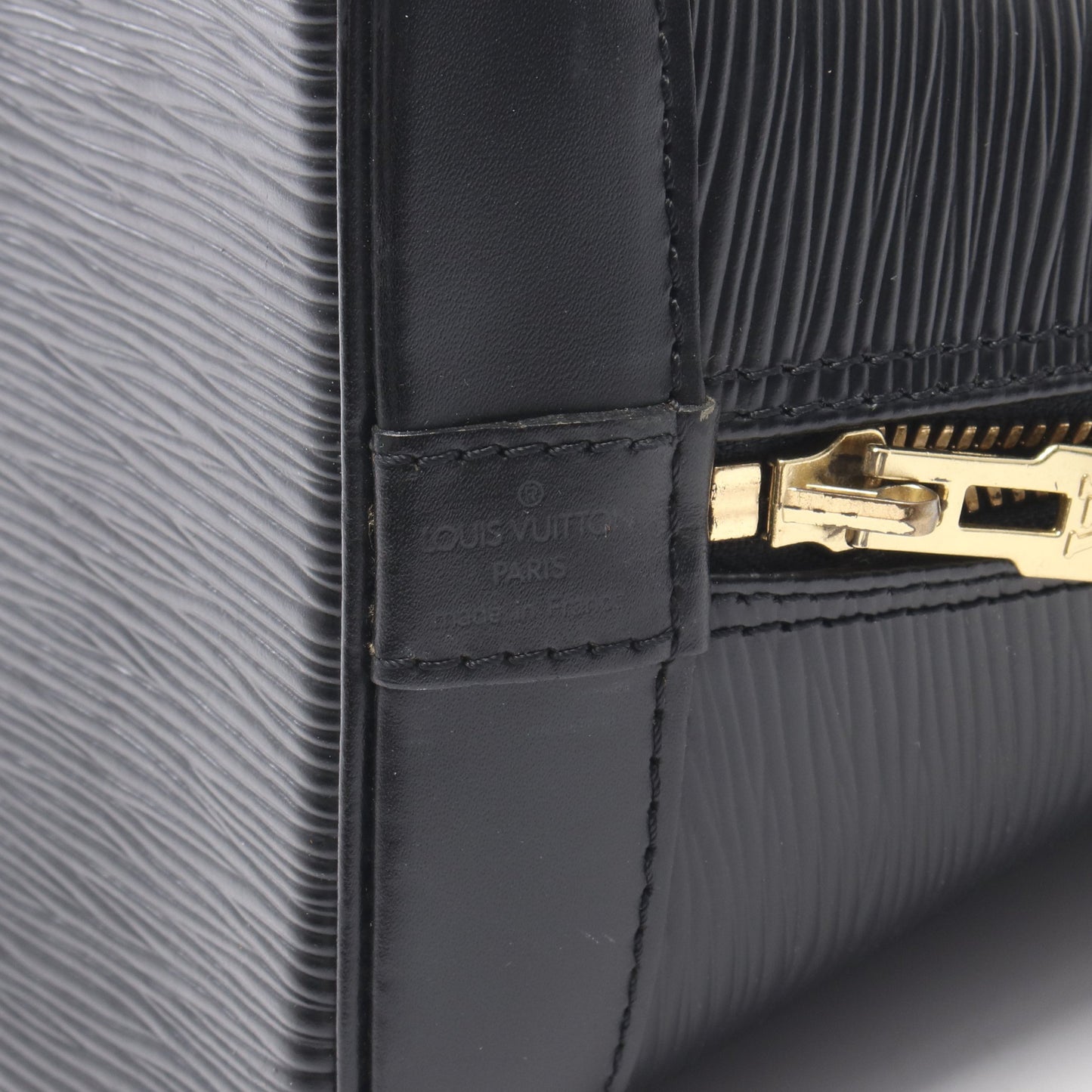 アルマ エピ ノワール ハンドバッグ レザー ブラック ルイヴィトン バッグ LOUIS VUITTON