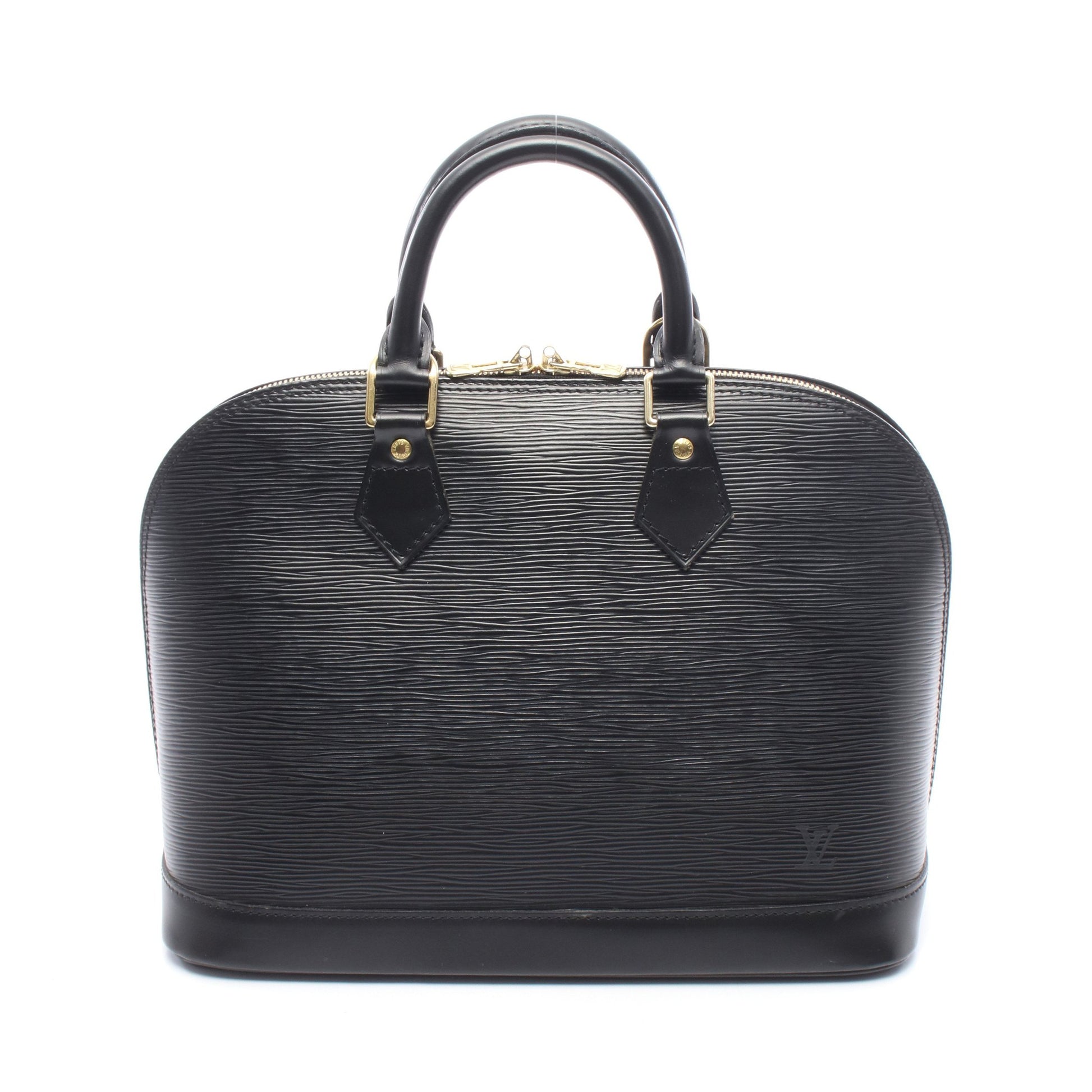 アルマ エピ ノワール ハンドバッグ レザー ブラック ルイヴィトン バッグ LOUIS VUITTON