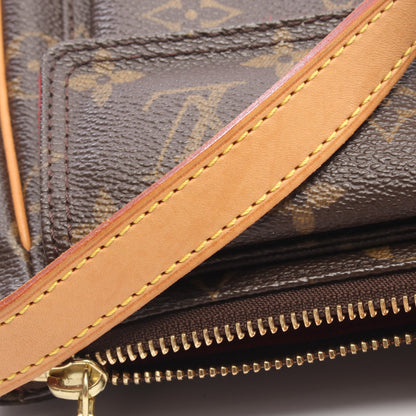 ヴィバシテPM モノグラム ショルダーバッグ PVC レザー ブラウン ルイヴィトン バッグ LOUIS VUITTON