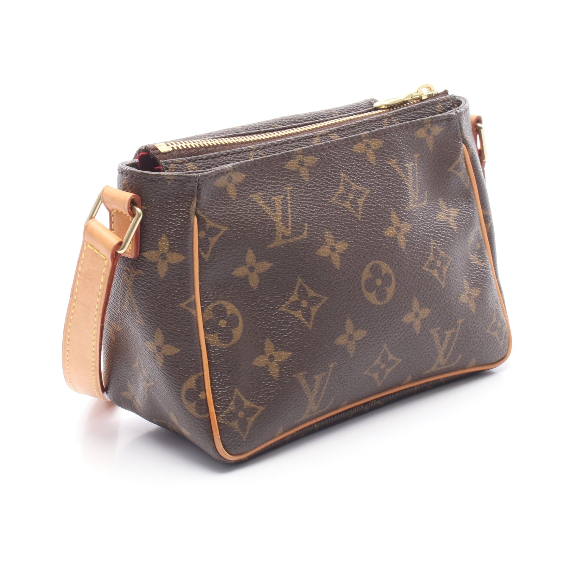 ヴィバシテPM モノグラム ショルダーバッグ PVC レザー ブラウン ルイヴィトン バッグ LOUIS VUITTON