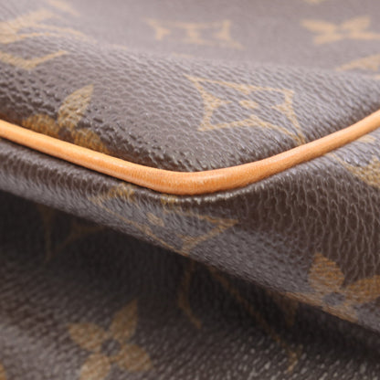 ヴィバシテPM モノグラム ショルダーバッグ PVC レザー ブラウン ルイヴィトン バッグ LOUIS VUITTON