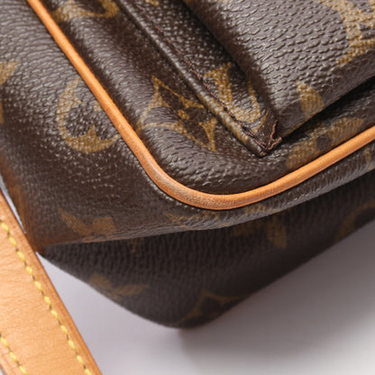 ヴィバシテPM モノグラム ショルダーバッグ PVC レザー ブラウン ルイヴィトン バッグ LOUIS VUITTON