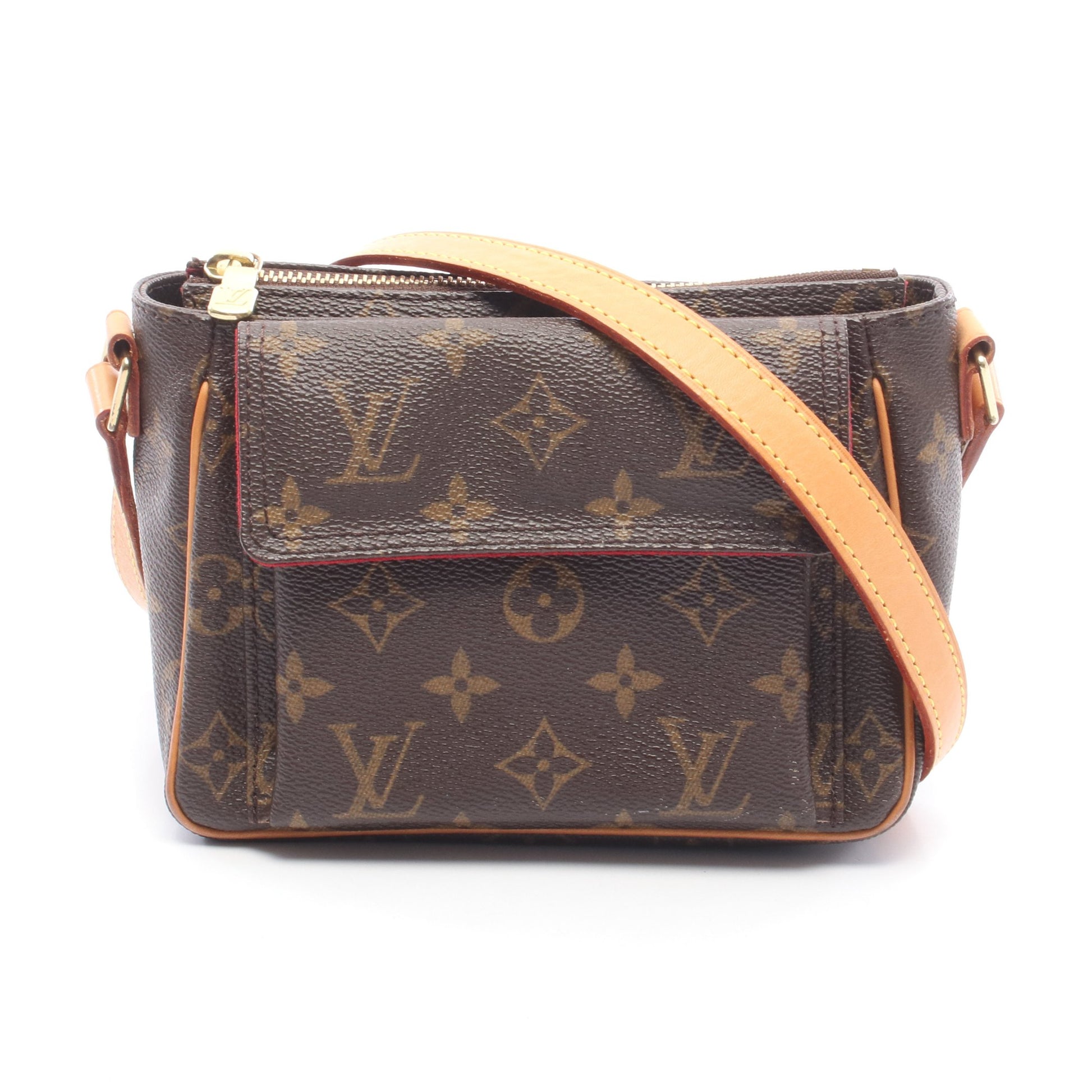 ヴィバシテPM モノグラム ショルダーバッグ PVC レザー ブラウン ルイヴィトン バッグ LOUIS VUITTON