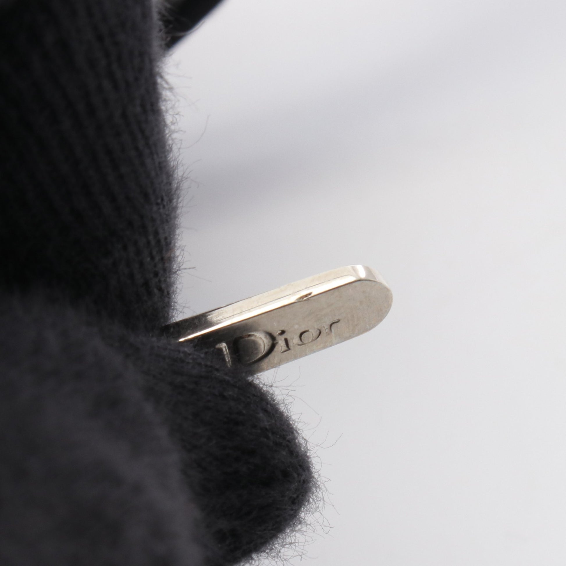 ストリートシック トロッター ハンドバッグ キャンバス レザー ブラック クリスチャンディオール バッグ Christian Dior