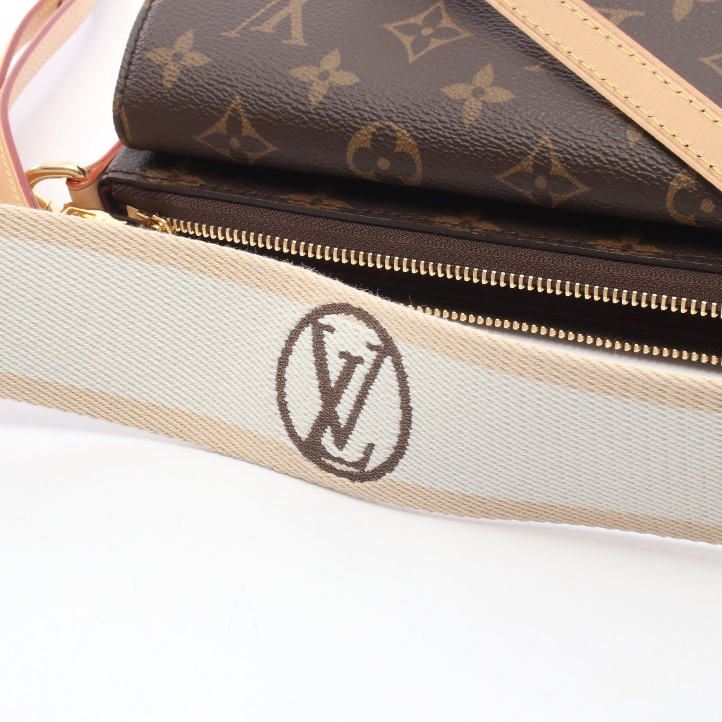 ヴィヴァシテ モノグラム ワンショルダーバッグ PVC レザー ブラウン ルイヴィトン バッグ LOUIS VUITTON
