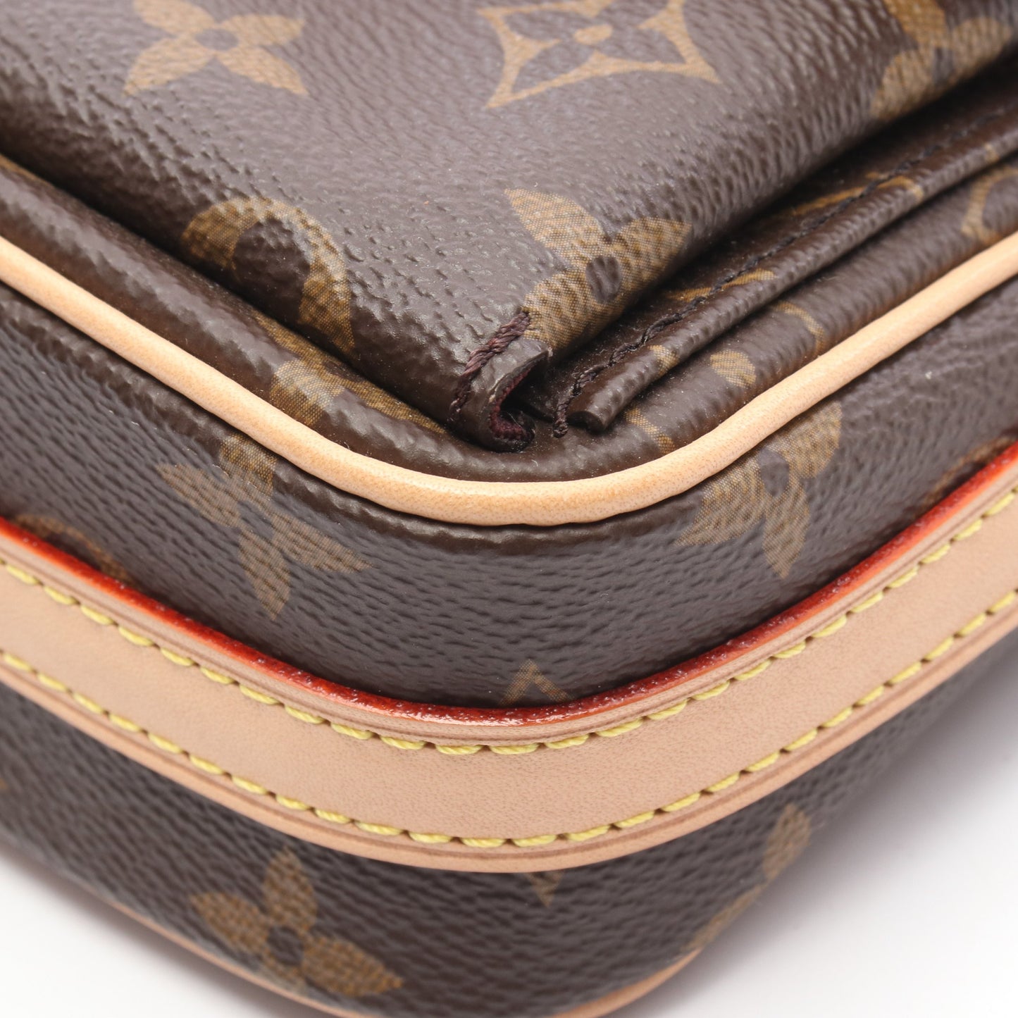 ヴィヴァシテ モノグラム ワンショルダーバッグ PVC レザー ブラウン ルイヴィトン バッグ LOUIS VUITTON