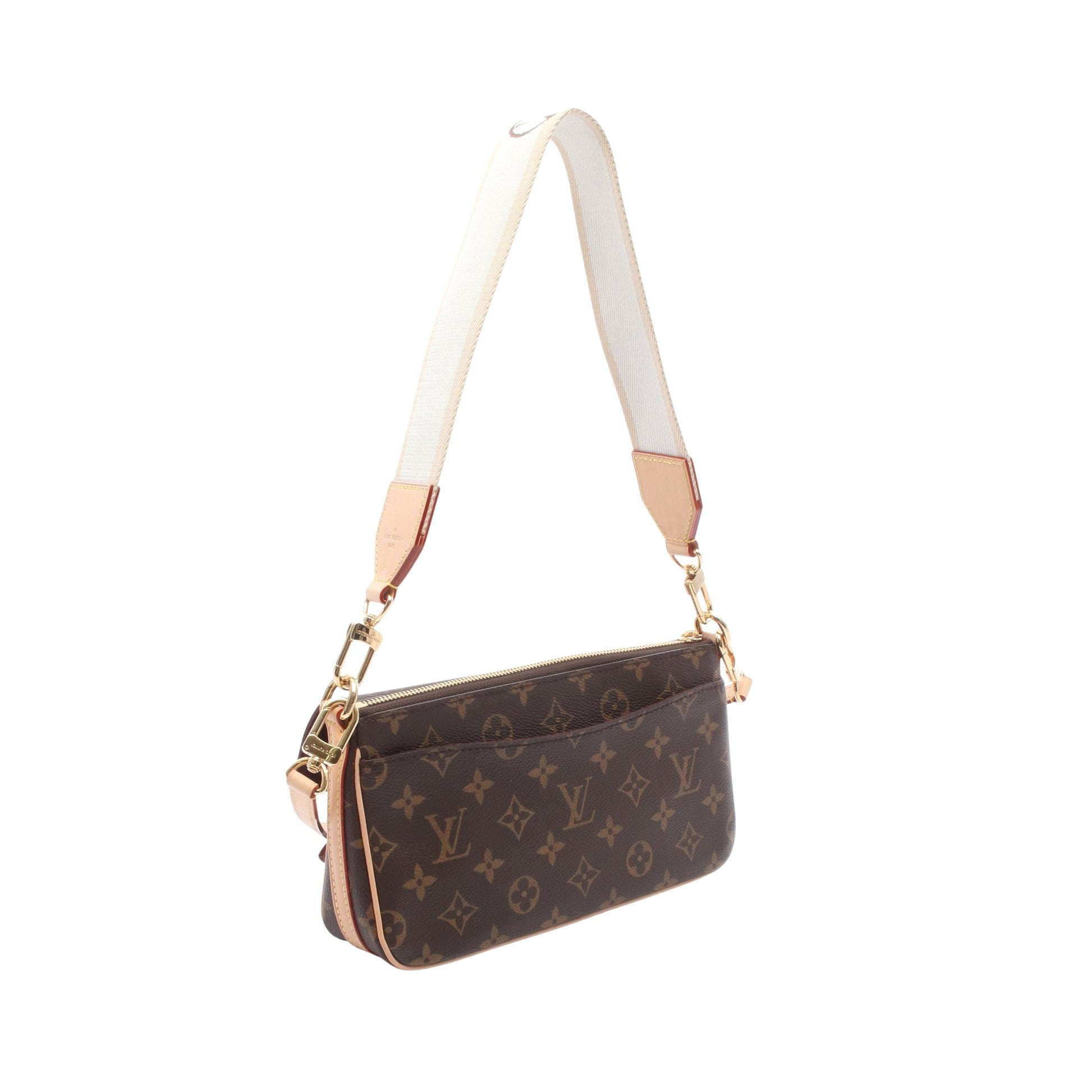 ヴィヴァシテ モノグラム ワンショルダーバッグ PVC レザー ブラウン ルイヴィトン バッグ LOUIS VUITTON
