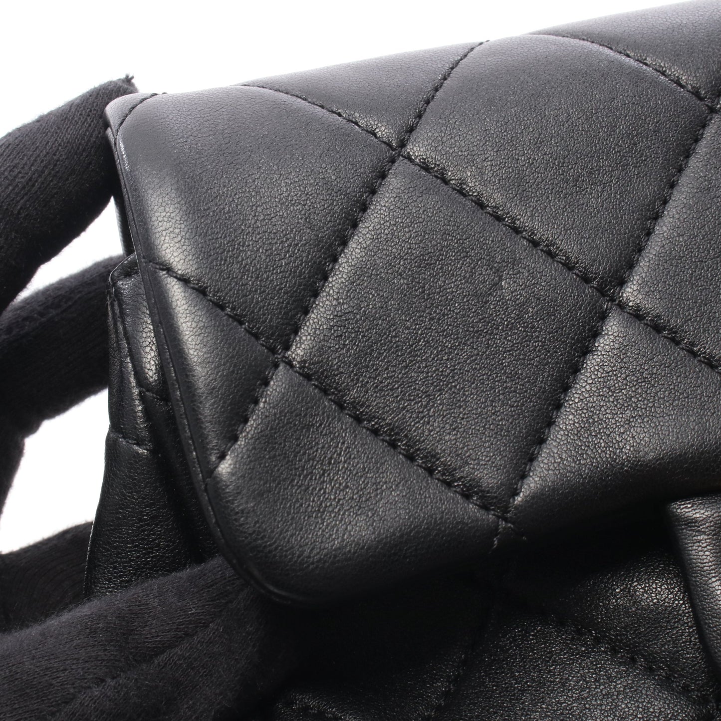 ミニマトラッセ トップハンドル 2WAY チェーンショルダーバッグ ラムスキン ブラック ゴールド金具 シャネル バッグ CHANEL