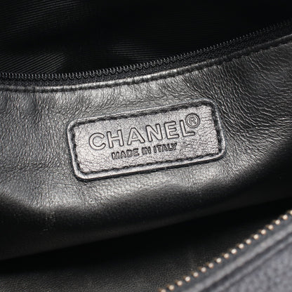 マトラッセ ミニ ハンドバッグ ミニボストンバッグ レザー エナメルレザー ブラック シルバー金具 シャネル バッグ CHANEL