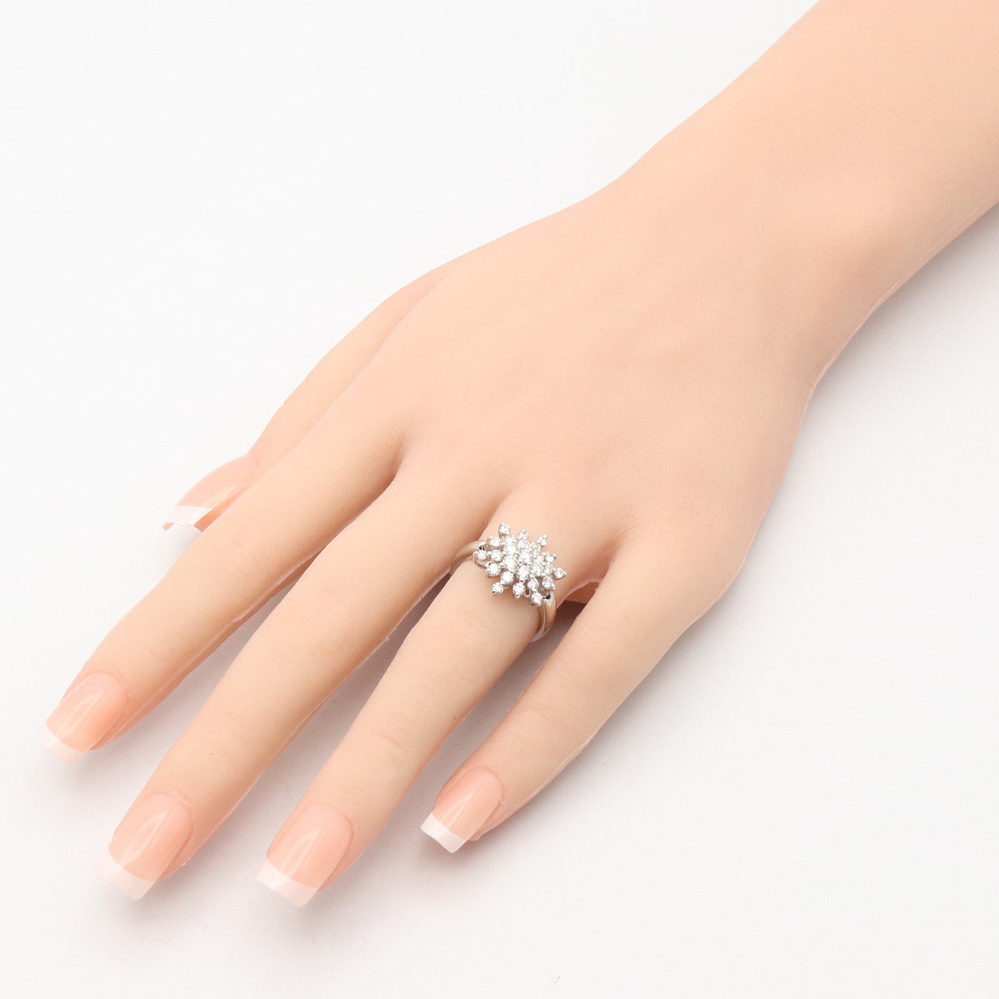 ダイヤリング リング 指輪 PT100 ダイヤモンド クリア プラチナ ノーブランドジュエリー アクセサリー NO BRAND JEWELRY