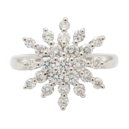 ダイヤリング リング 指輪 PT100 ダイヤモンド クリア プラチナ ノーブランドジュエリー アクセサリー NO BRAND JEWELRY