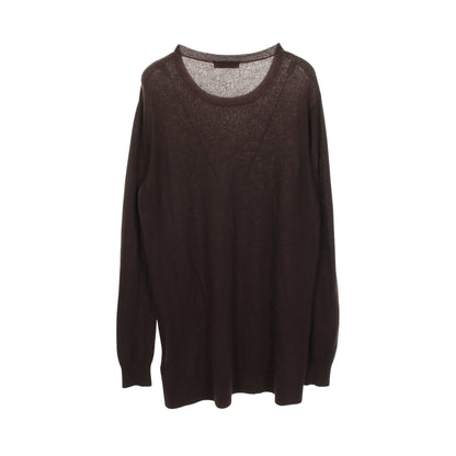 クルーネックセーター ニット カシミヤ ダークブラウン ボッテガヴェネタ トップス BOTTEGA VENETA