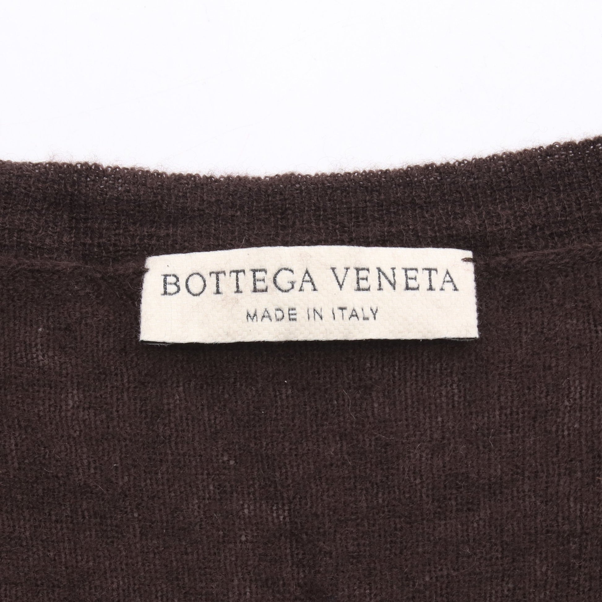 クルーネックセーター ニット カシミヤ ダークブラウン ボッテガヴェネタ トップス BOTTEGA VENETA