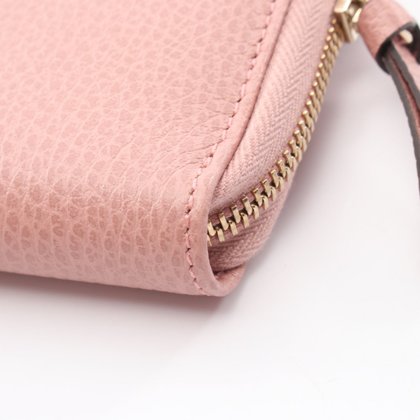 スウィング ラウンドファスナー二つ折り財布 レザー ピンク グッチ 財布・小物 GUCCI