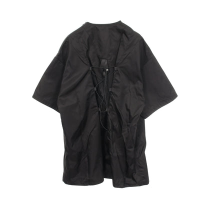 Re-Nylon 三角プレート 半袖 ワンピース ナイロン ブラック プラダ