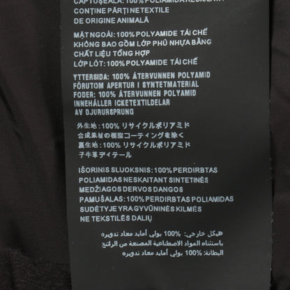 Re-Nylon 三角プレート 半袖 ワンピース ナイロン ブラック プラダ