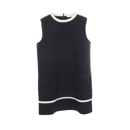 ノースリーブ ワンピース ビスコース ネイビー ライトグレー エスマックスマーラ ワンピース S Max Mara