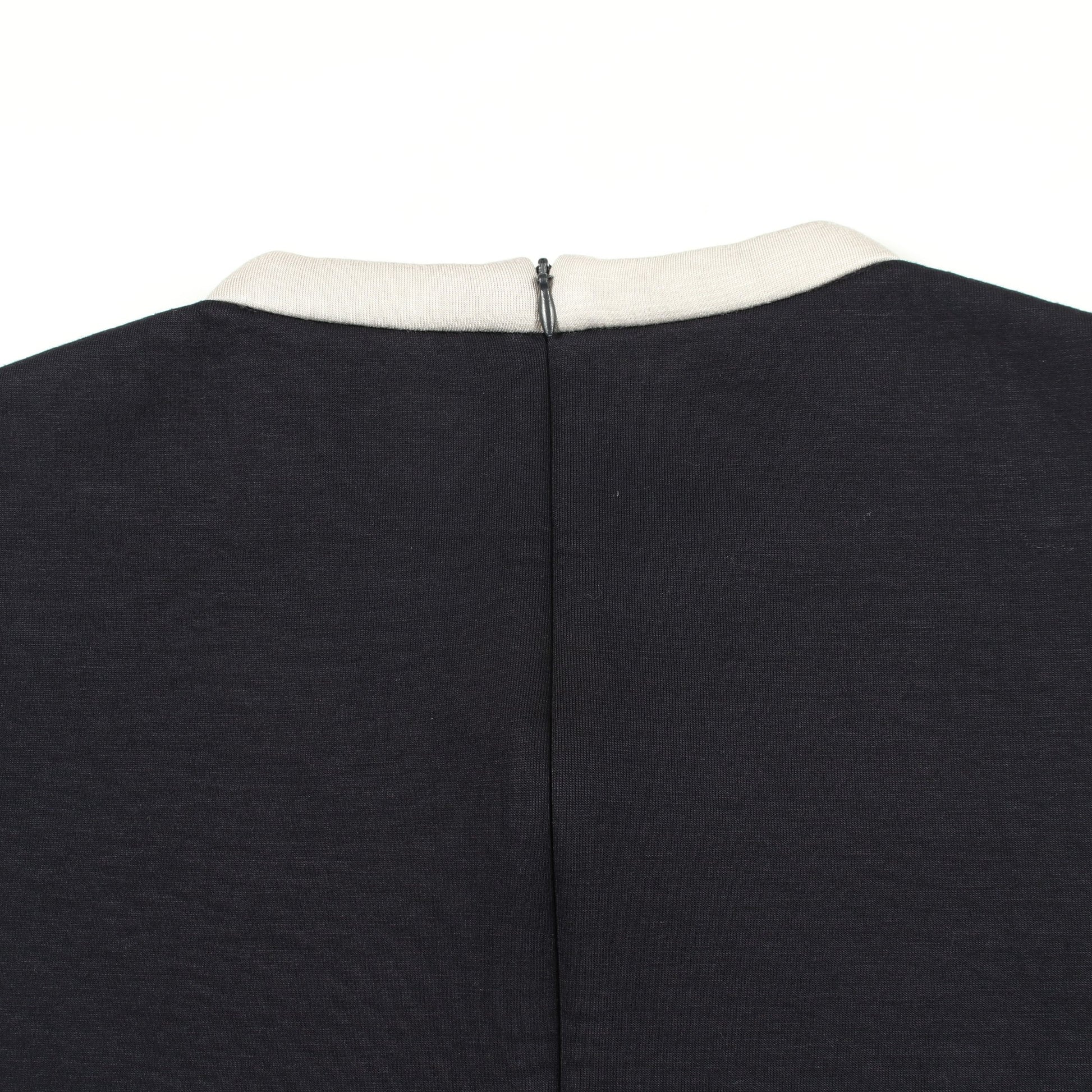 ノースリーブ ワンピース ビスコース ネイビー ライトグレー エスマックスマーラ ワンピース S Max Mara
