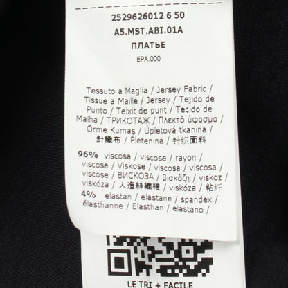ノースリーブ ワンピース ビスコース ネイビー ライトグレー エスマックスマーラ ワンピース S Max Mara