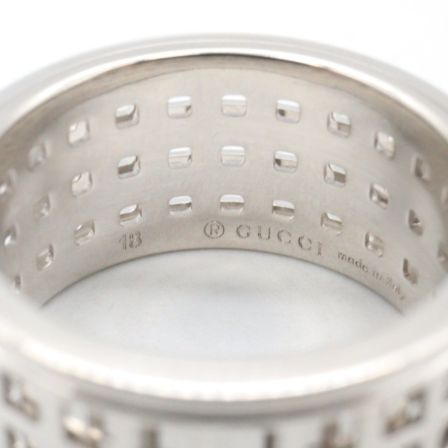 リング リング 指輪 K18WG ホワイトゴールド グッチ アクセサリー GUCCI