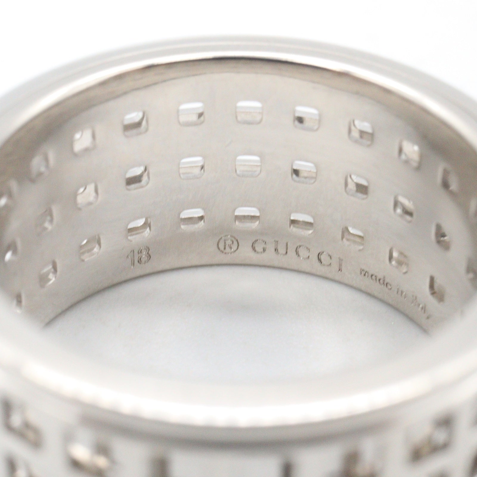 リング リング 指輪 K18WG ホワイトゴールド グッチ アクセサリー GUCCI