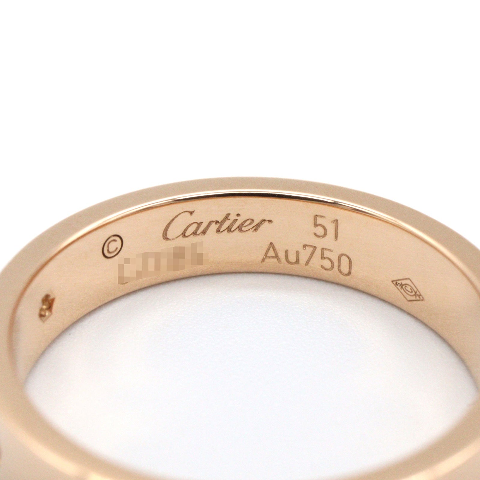 ミニラブリング 1PD リング 指輪 K18PG ダイヤモンド ピンクゴールド クリア カルティエ アクセサリー Cartier