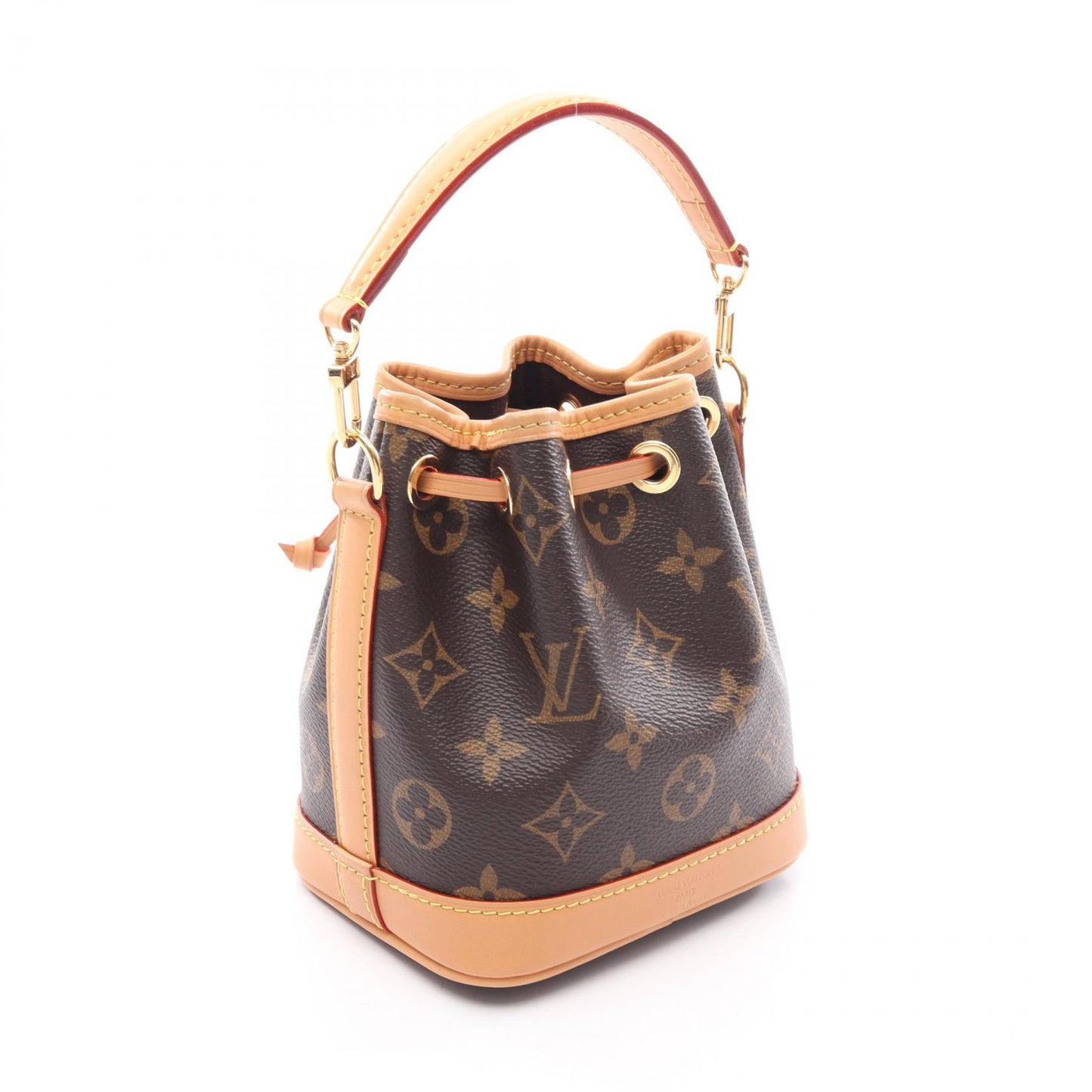 ナノ ノエ モノグラム 2WAY ハンドバッグ PVC レザー ブラウン ルイヴィトン バッグ LOUIS VUITTON