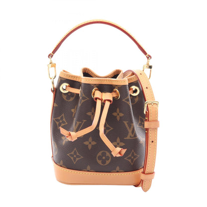 ナノ ノエ モノグラム 2WAY ハンドバッグ PVC レザー ブラウン ルイヴィトン バッグ LOUIS VUITTON