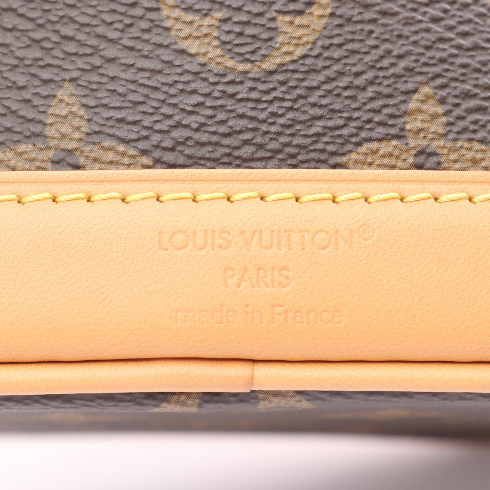 ナノ ノエ モノグラム 2WAY ハンドバッグ PVC レザー ブラウン ルイヴィトン バッグ LOUIS VUITTON