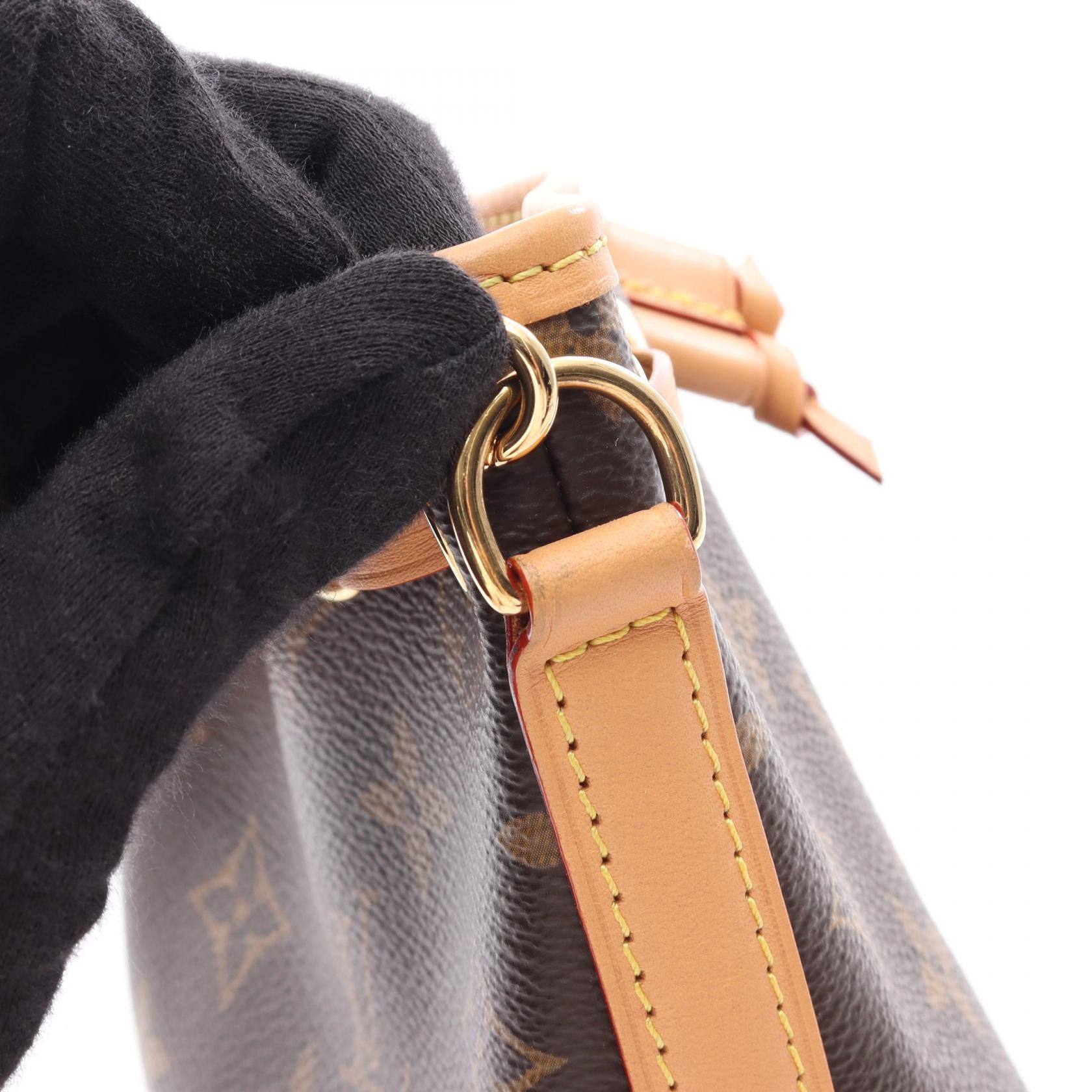 ナノ ノエ モノグラム 2WAY ハンドバッグ PVC レザー ブラウン ルイヴィトン バッグ LOUIS VUITTON