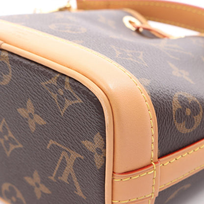ナノ ノエ モノグラム 2WAY ハンドバッグ PVC レザー ブラウン ルイヴィトン バッグ LOUIS VUITTON