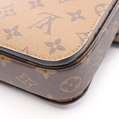 ポシェット メティス MM モノグラムリバース 2WAY ハンドバッグ PVC レザー ブラウン ブラック ルイヴィトン バッグ LOUIS VUITTON