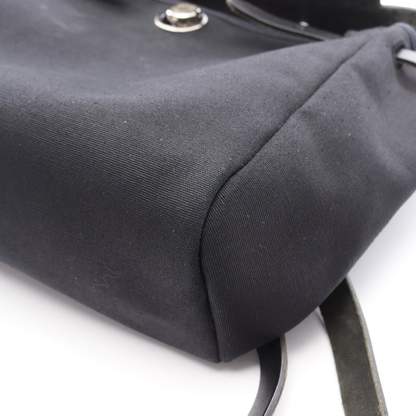 エールバッグ アドPM バックパック リュックサック ヴァッシュハンター トワルオフィシエ ブラック シルバー金具 □G刻印 エルメス バッグ HERMES