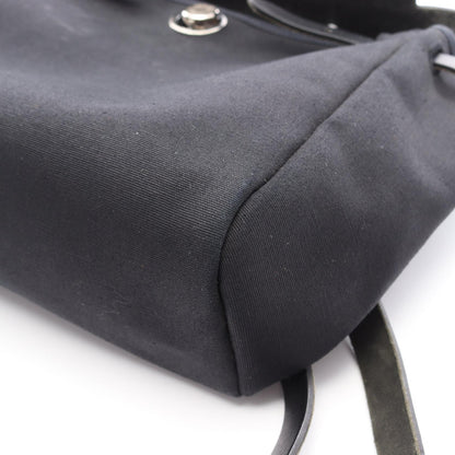 エールバッグ アドPM バックパック リュックサック ヴァッシュハンター トワルオフィシエ ブラック シルバー金具 □G刻印 エルメス バッグ HERMES