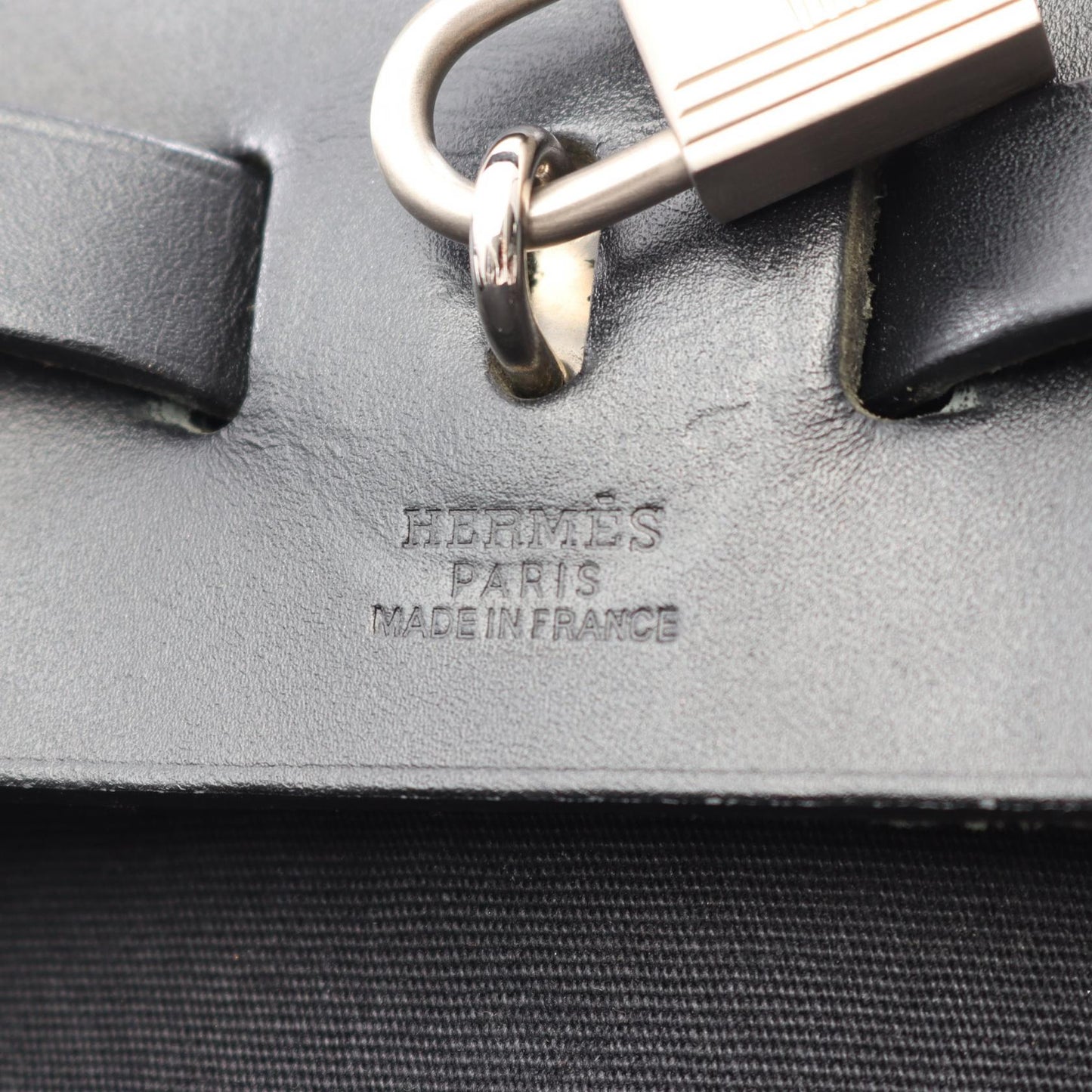 エールバッグ アドPM バックパック リュックサック ヴァッシュハンター トワルオフィシエ ブラック シルバー金具 □G刻印 エルメス バッグ HERMES