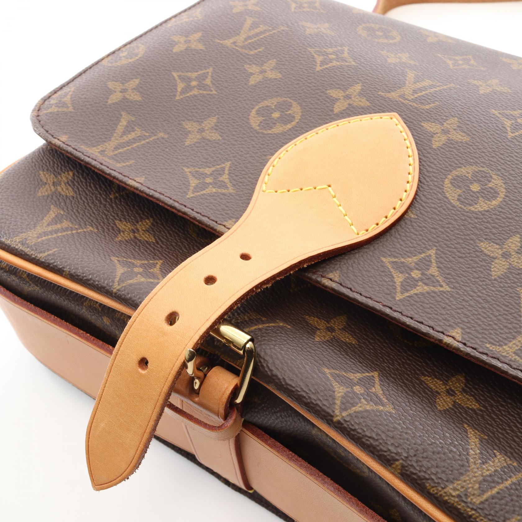 カルトシエールGM モノグラム ショルダーバッグ PVC レザー ブラウン ルイヴィトン バッグ LOUIS VUITTON