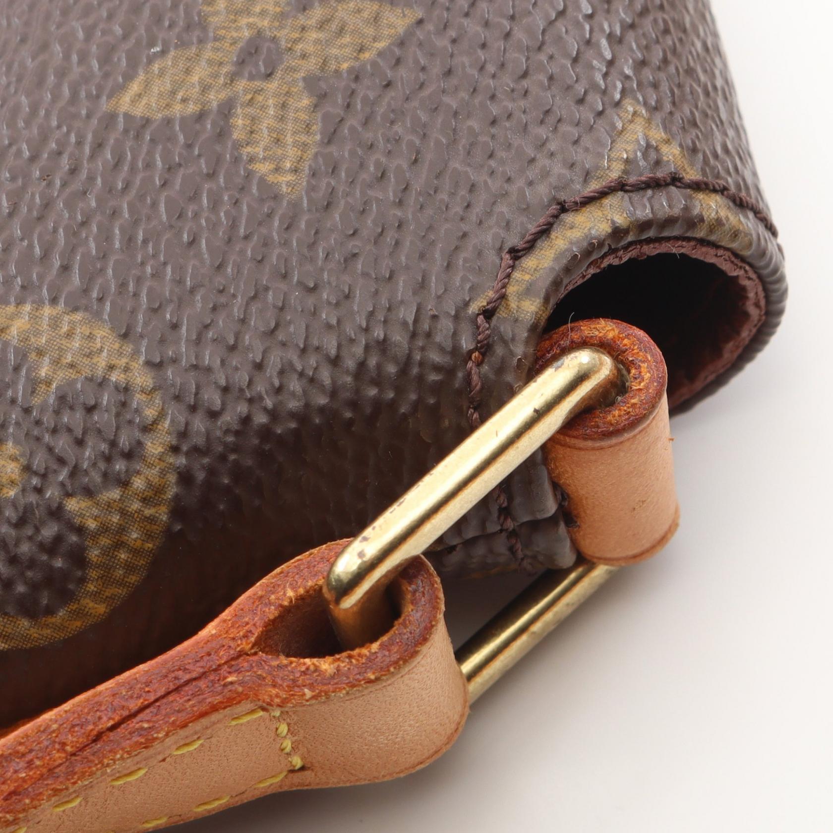 ミュゼットタンゴ ショートストラップ モノグラム ショルダーバッグ PVC レザー ブラウン ルイヴィトン バッグ LOUIS VUITTON