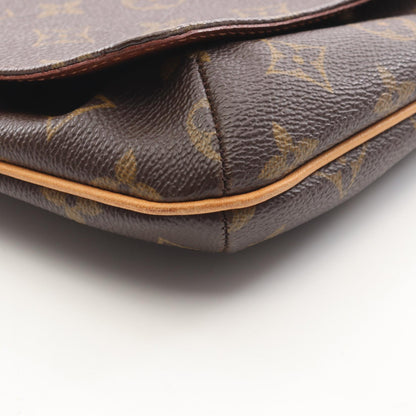 ミュゼットタンゴ ショートストラップ モノグラム ショルダーバッグ PVC レザー ブラウン ルイヴィトン バッグ LOUIS VUITTON