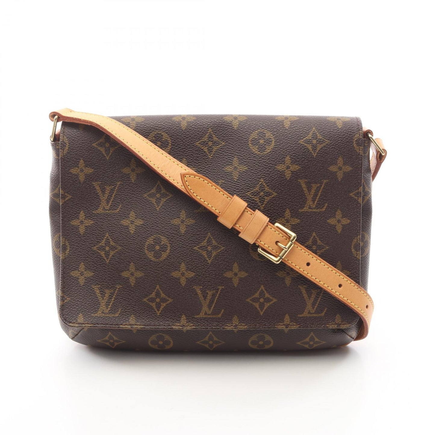 ミュゼットタンゴ ショートストラップ モノグラム ショルダーバッグ PVC レザー ブラウン ルイヴィトン バッグ LOUIS VUITTON
