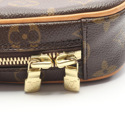 ポシェットガンジュ モノグラム ボディバッグ PVC レザー ブラウン ルイヴィトン バッグ LOUIS VUITTON