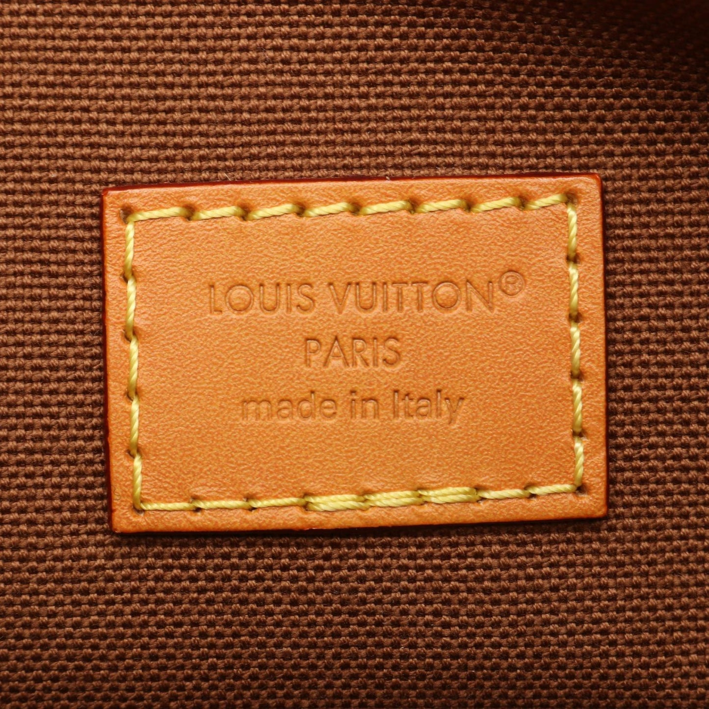 ショッパー トートMINI 2WAY ハンドバッグ トートバッグ レザー ブラウン イエローブラウン ルイヴィトン バッグ LOUIS VUITTON