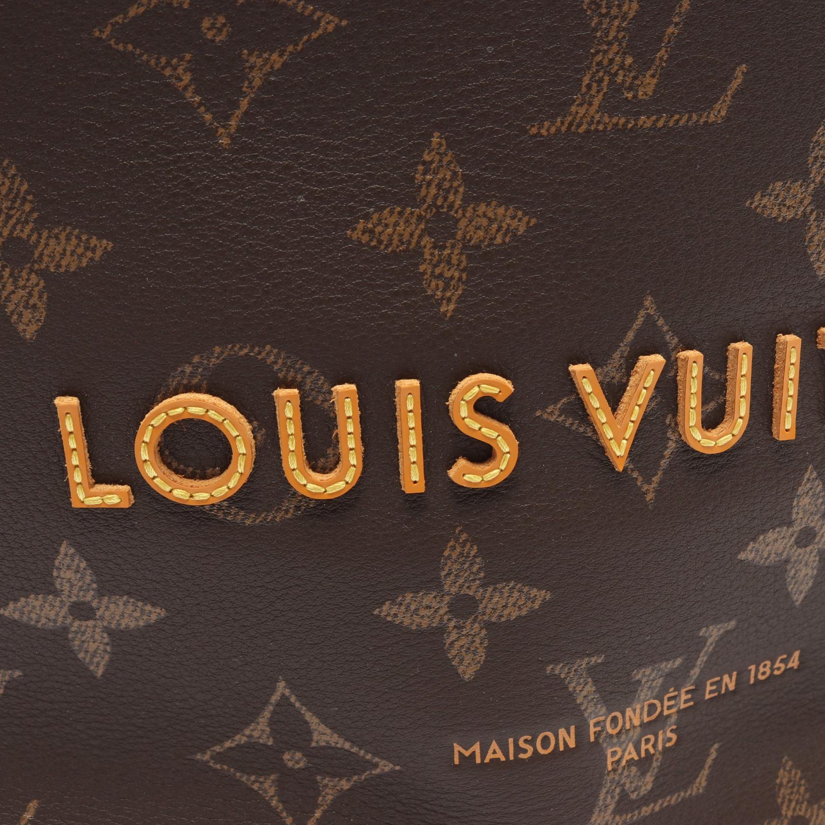 ショッパー トートMINI 2WAY ハンドバッグ トートバッグ レザー ブラウン イエローブラウン ルイヴィトン バッグ LOUIS VUITTON