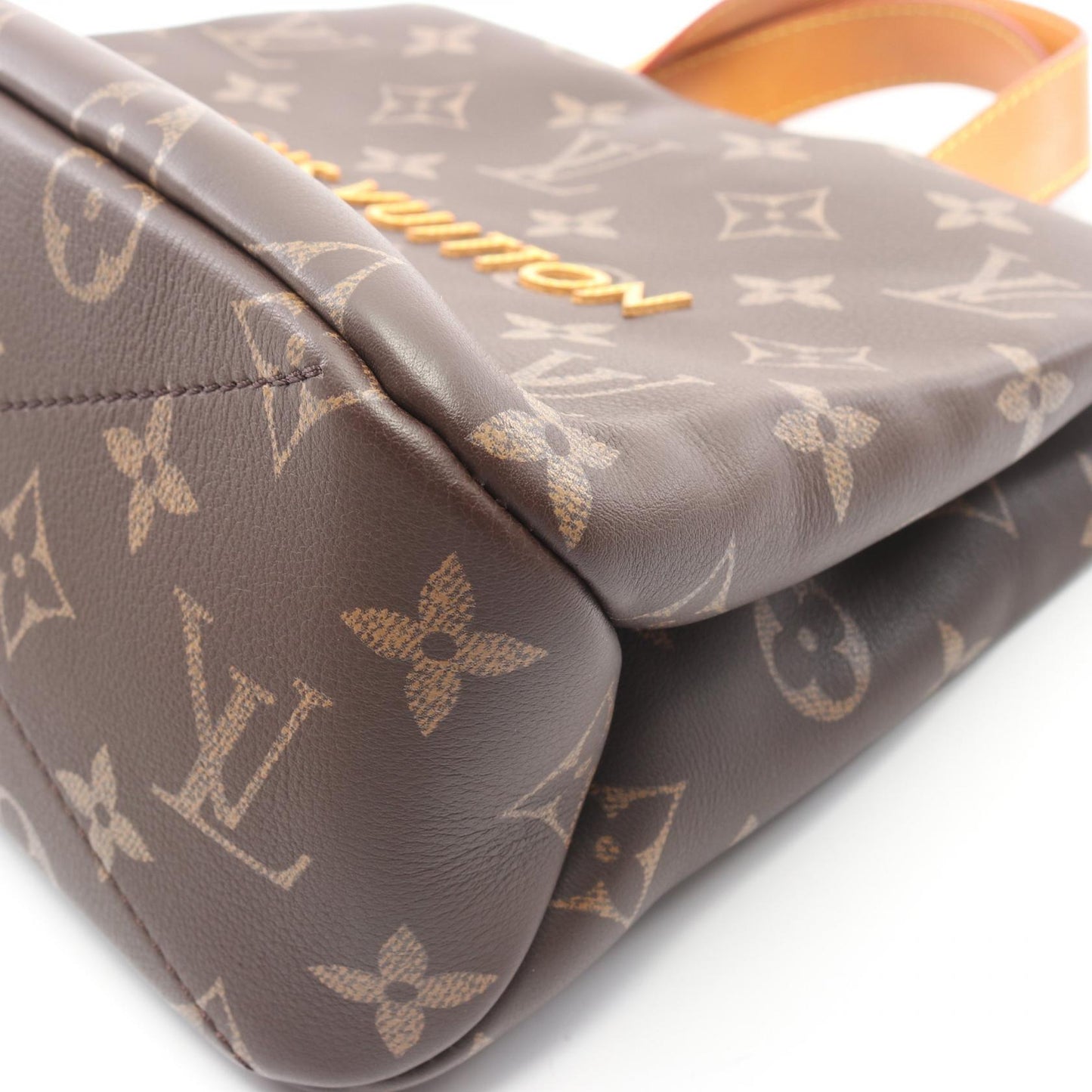 ショッパー トートMINI 2WAY ハンドバッグ トートバッグ レザー ブラウン イエローブラウン ルイヴィトン バッグ LOUIS VUITTON