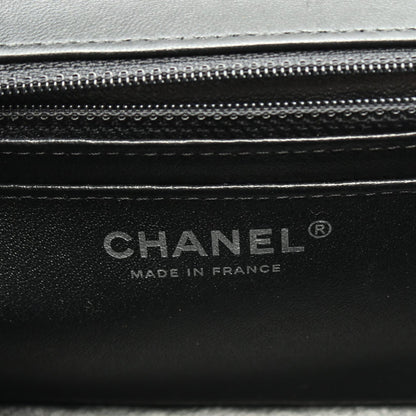 ミニマトラッセ チェーンショルダーバッグ ラムスキン ブラック シルバー金具 シャネル バッグ CHANEL