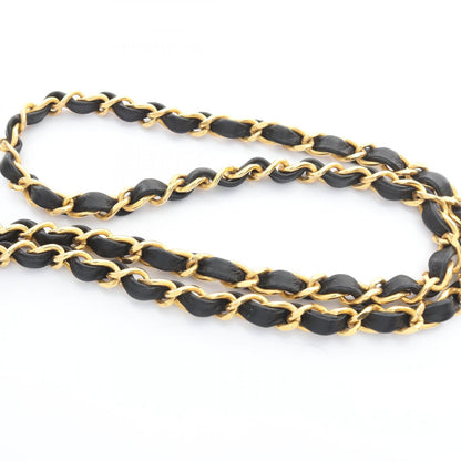 マトラッセ ミニ チェーンショルダーバッグ ラムスキン ブラック ゴールド金具 シャネル バッグ CHANEL