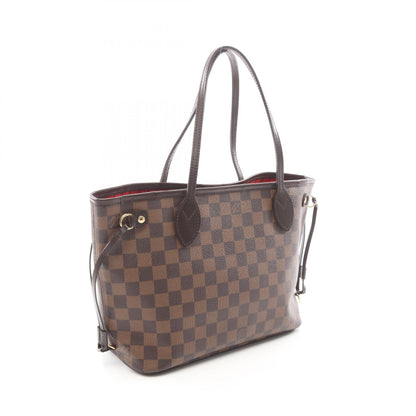 ネヴァーフルPM ダミエエベヌ ハンドバッグ トートバッグ PVC レザー ブラウン ルイヴィトン バッグ LOUIS VUITTON