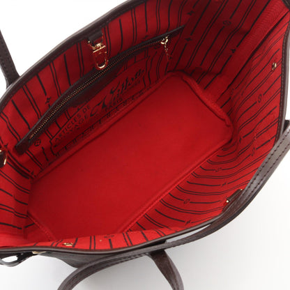 ネヴァーフルPM ダミエエベヌ ハンドバッグ トートバッグ PVC レザー ブラウン ルイヴィトン バッグ LOUIS VUITTON