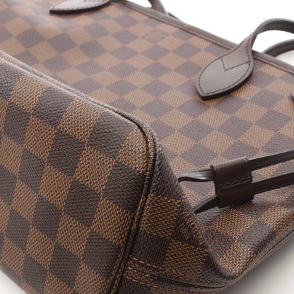 ネヴァーフルPM ダミエエベヌ ハンドバッグ トートバッグ PVC レザー ブラウン ルイヴィトン バッグ LOUIS VUITTON