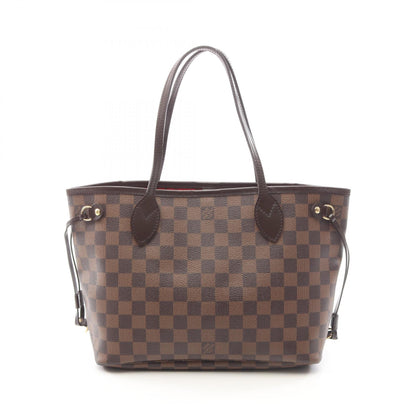 ネヴァーフルPM ダミエエベヌ ハンドバッグ トートバッグ PVC レザー ブラウン ルイヴィトン バッグ LOUIS VUITTON